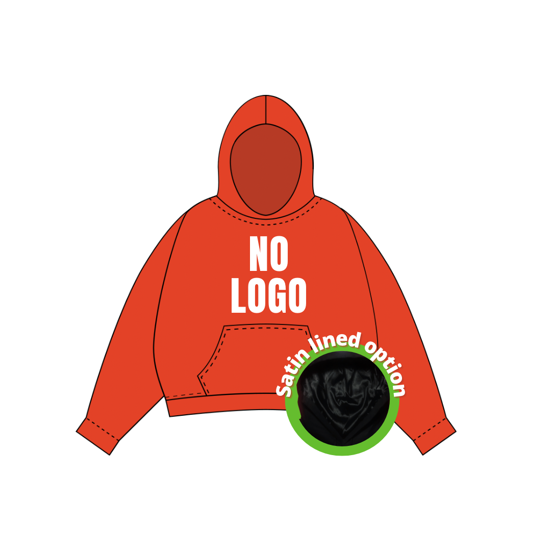 Hoodie w/ Satin Lined Option(No Logo)