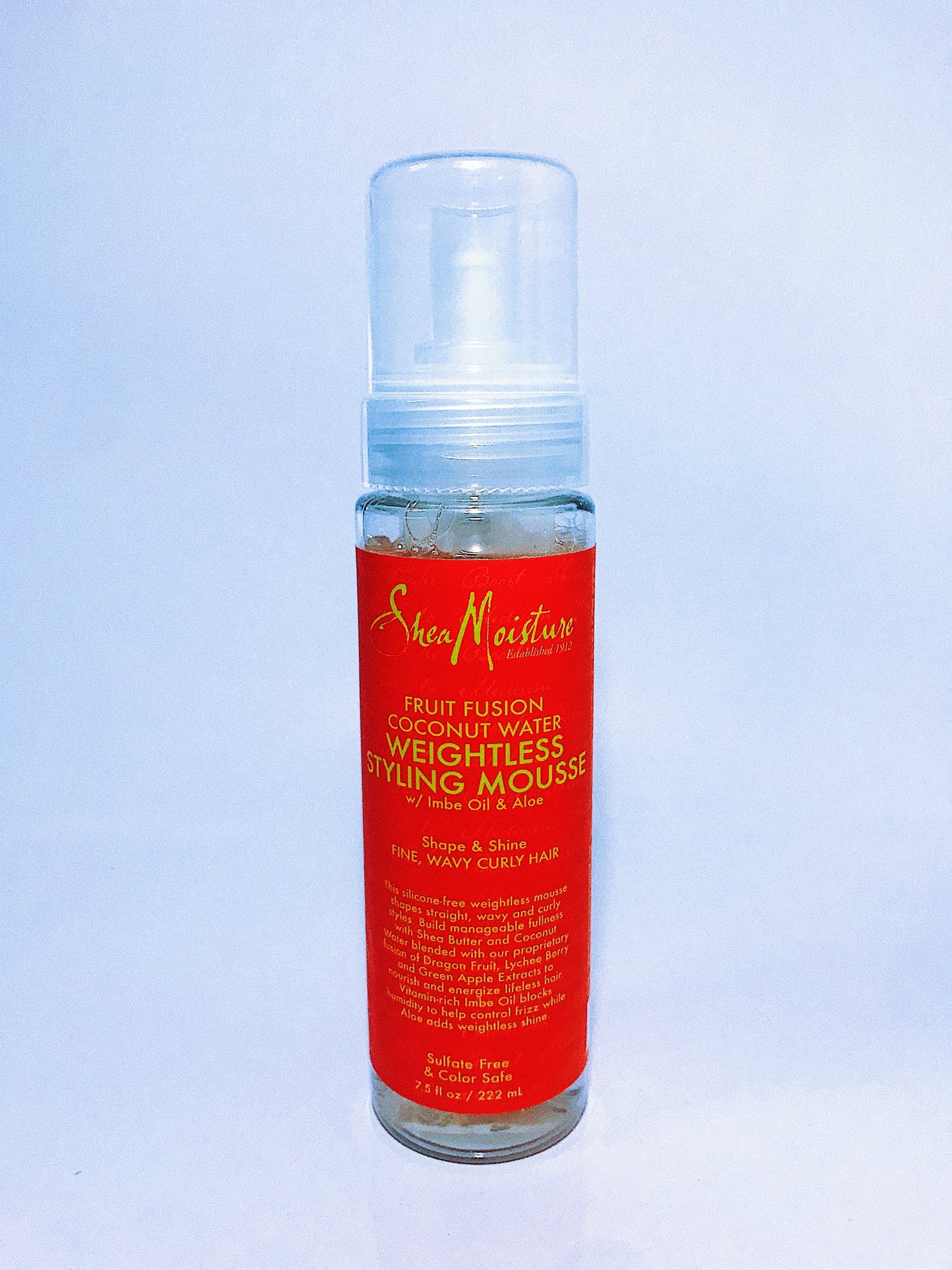 Shea Moisture Fruit Fusion Coconut Water Weightless Styling Mousse