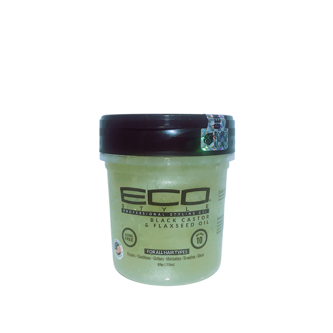 ECO Style Professional Styling Gel Black Castor & Flaxseed Oil 236ml