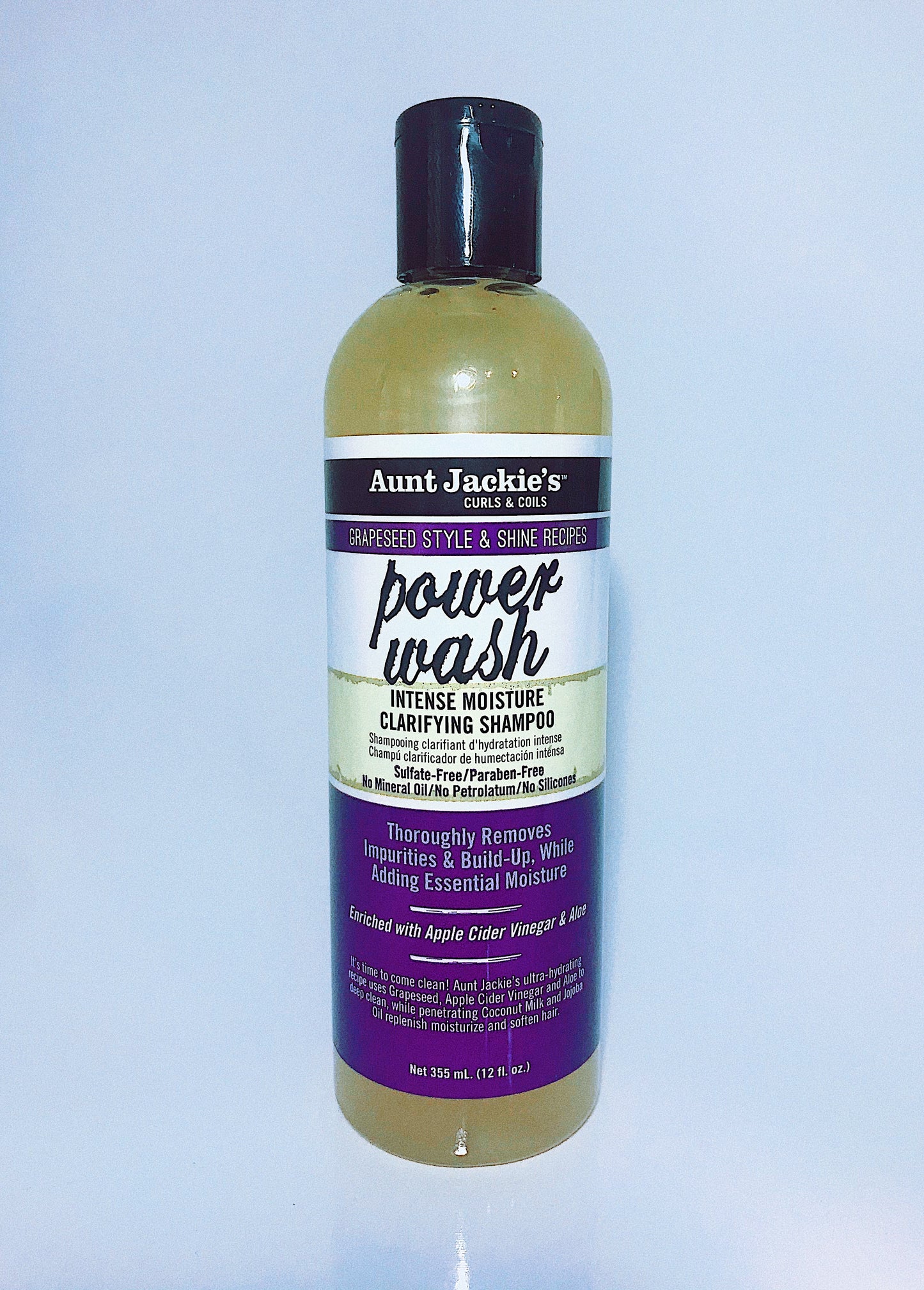 Aunt Jackie’s Power Wash Intense Moisture Clarifying Shampoo
