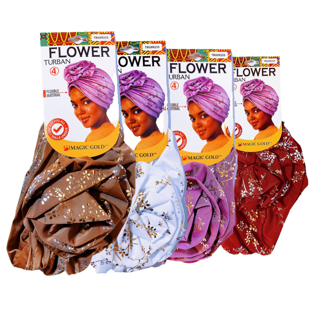 Magic Gold Flower Turban