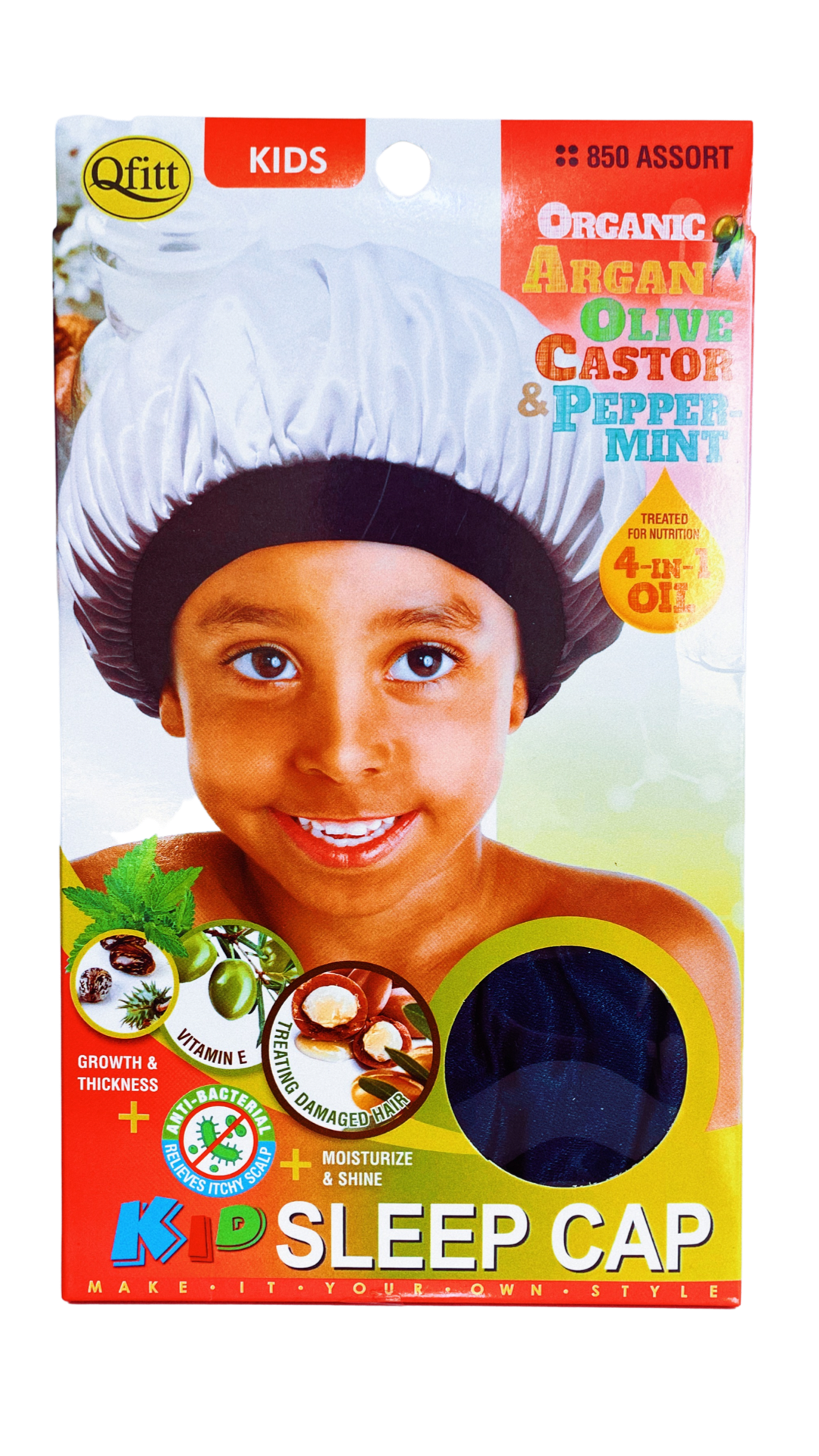 Qfitt Kids Sleep Cap Bonnet