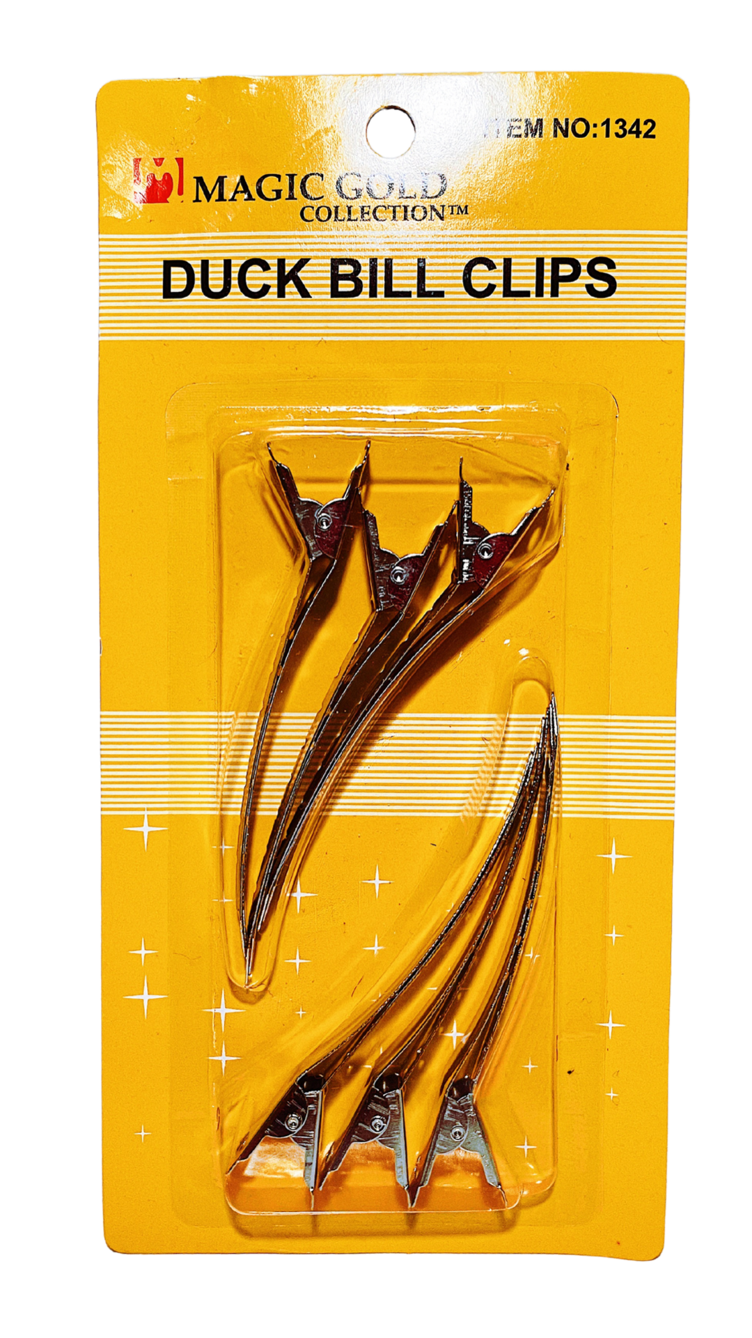 Magic Gold Duck Bill Clips 6 pcs