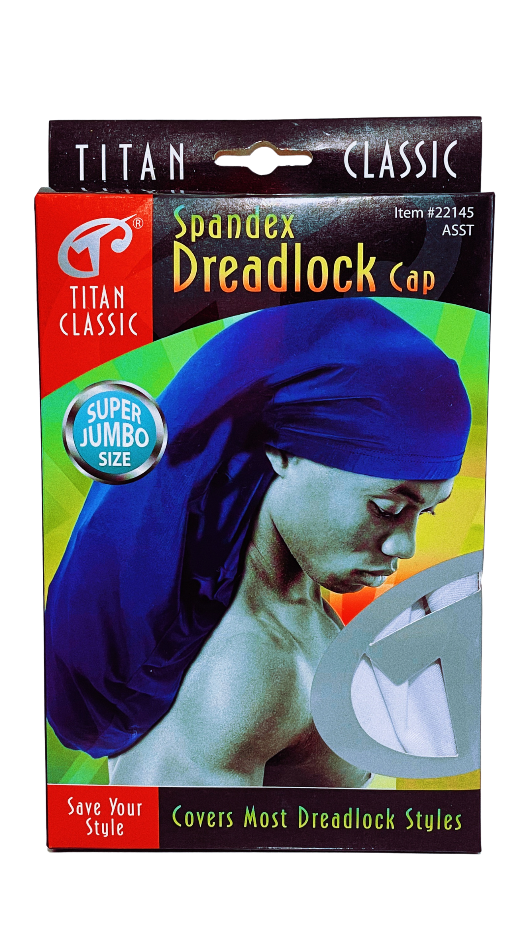 Titan Classic Spandex Dreadlock White Cap