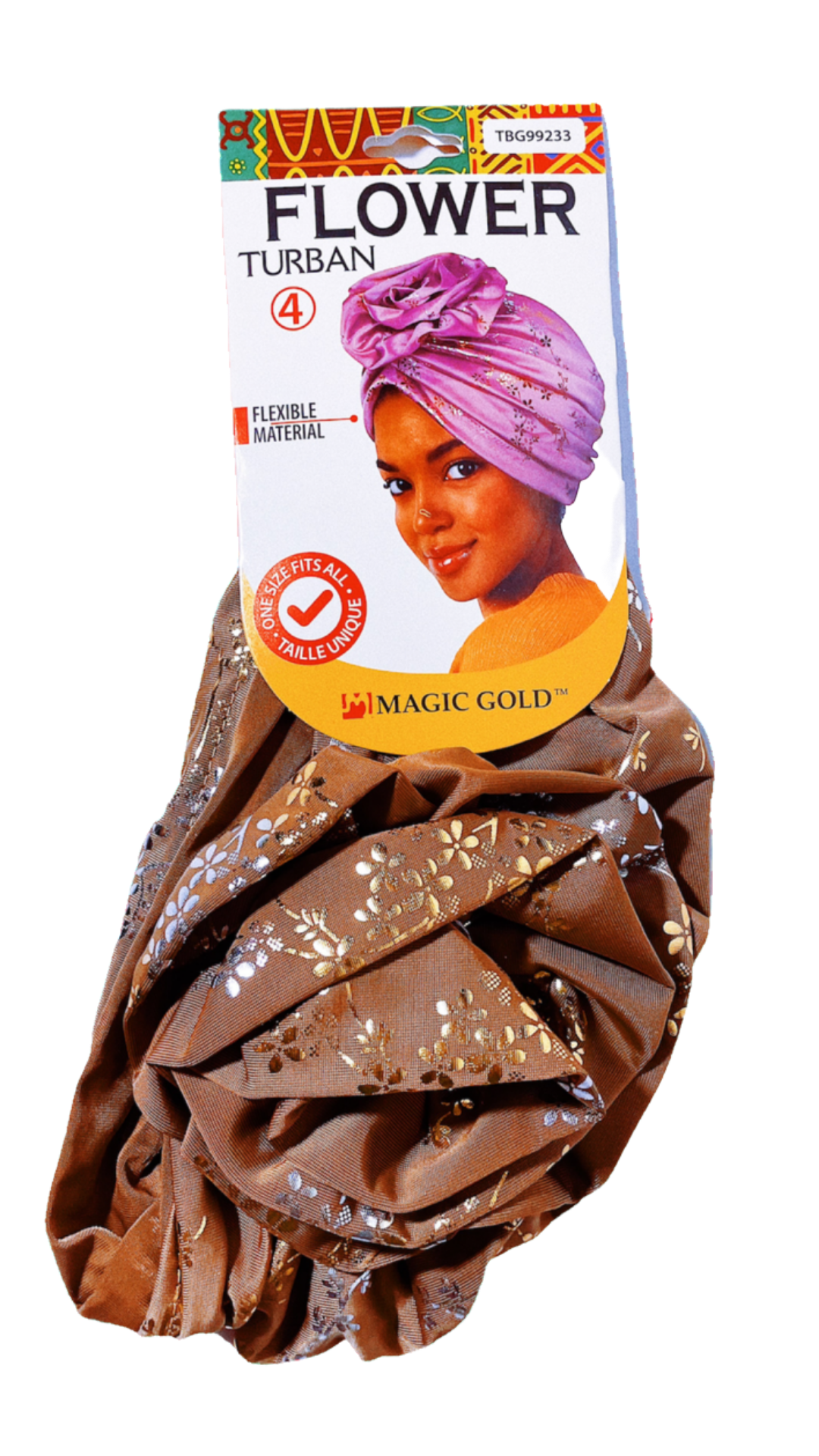 Magic Gold Flower Turban