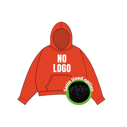 Hoodie w/ Satin Lined Option(No Logo)