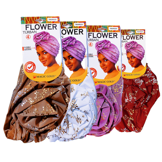 Magic Gold Flower Turban