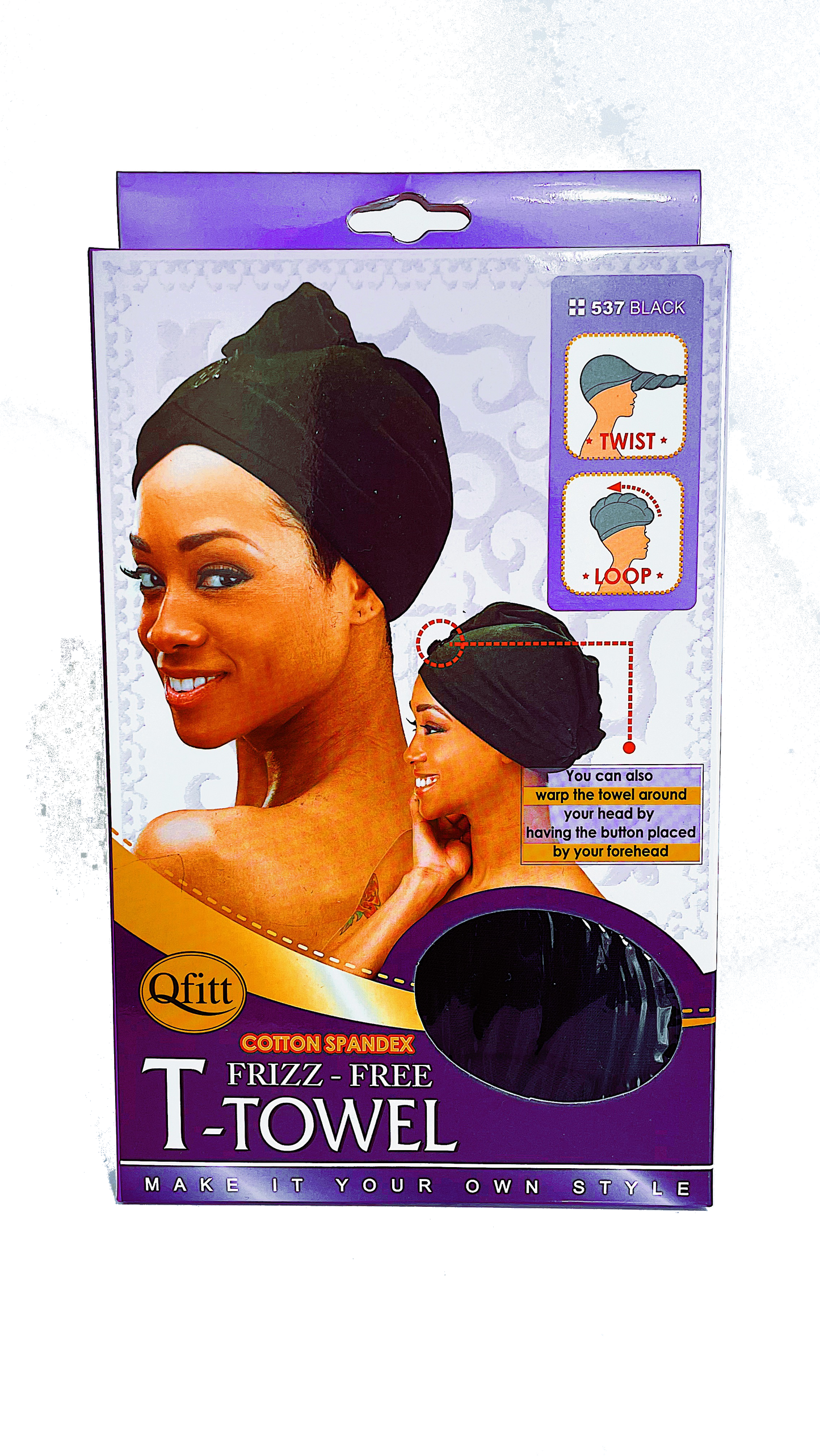 Qfitt T-Towel Cotton Spandex Frizz-Free