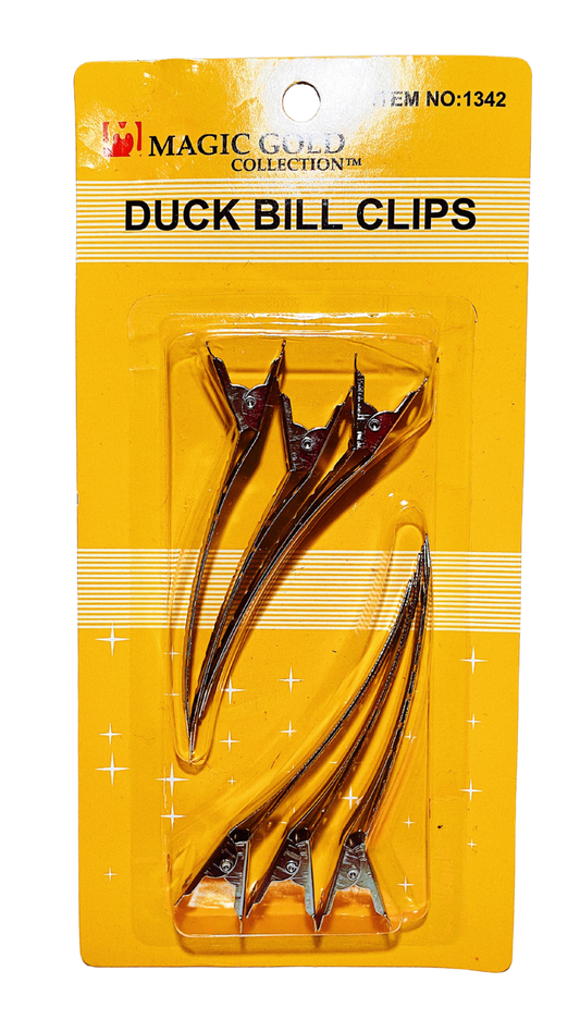Magic Gold Duck Bill Clips 6 pcs