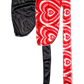Y2K Heart Durags Black/Red Pattern