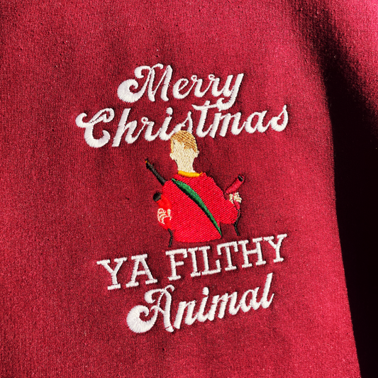 Merry Christmas Home Alone Filthy Animal Sweater/Hoodie