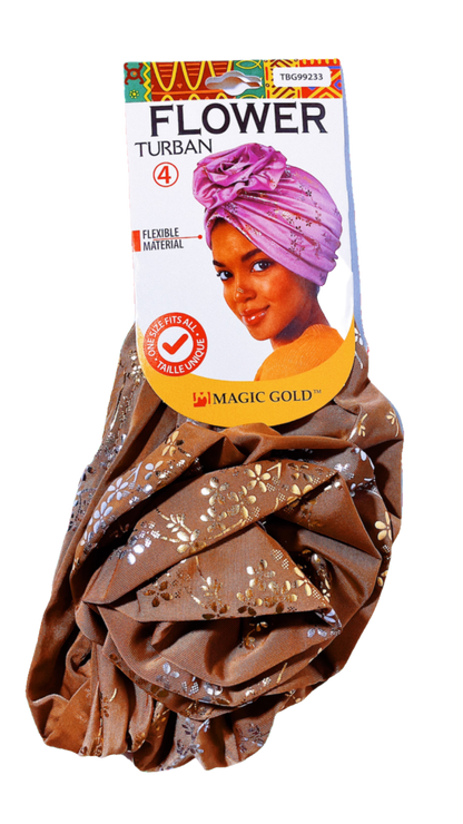 Magic Gold Flower Turban