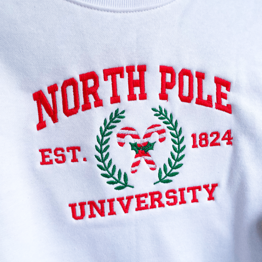 North Pole University Christmas Candy CanesSweater/Hoodie